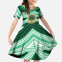 Personalised Tonga Saineha High School Family Matching Tank Maxi Dress and Hawaiian Shirt Polynesian Ngatu Tribal