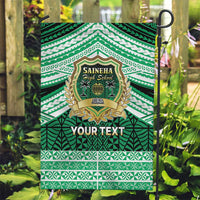 Personalised Tonga Saineha High School Garden Flag Polynesian Ngatu Tribal