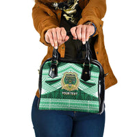 Personalised Tonga Saineha High School Shoulder Handbag Polynesian Ngatu Tribal