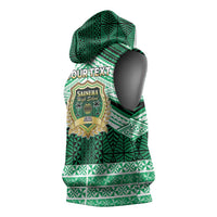 Personalised Tonga Saineha High School Sleeveless Hoodie Polynesian Ngatu Tribal - Polynesian Pride