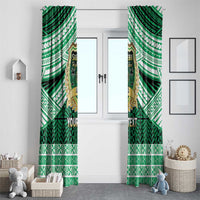Personalised Tonga Saineha High School Window Curtain Polynesian Ngatu Tribal