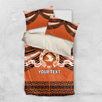 Personalised Tonga Tailulu College Bedding Set Polynesian Ngatu Tribal