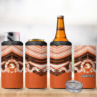 Personalised Tonga Tailulu College 4 in 1 Can Cooler Tumbler Polynesian Ngatu Tribal