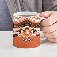 Personalised Tonga Tailulu College Ceramic Mug Polynesian Ngatu Tribal - Polynesian Pride