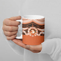Personalised Tonga Tailulu College Ceramic Mug Polynesian Ngatu Tribal - Polynesian Pride