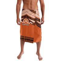 Personalised Tonga Tailulu College Lavalava Polynesian Ngatu Tribal LT9 Orange - Polynesian Pride