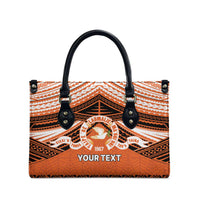 Personalised Tonga Tailulu College Leather Bag Polynesian Ngatu Tribal - Polynesian Pride