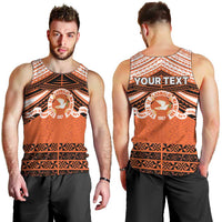 Personalised Tonga Tailulu College Men Tank Top Polynesian Ngatu Tribal