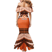 Personalised Tonga Tailulu College Mermaid Dress Polynesian Ngatu Tribal