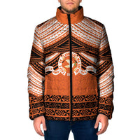 Personalised Tonga Tailulu College Padded Jacket Polynesian Ngatu Tribal - Polynesian Pride