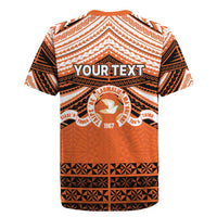 Personalised Tonga Tailulu College Rugby Jersey Polynesian Ngatu Tribal