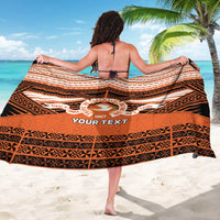 Personalised Tonga Tailulu College Sarong Polynesian Ngatu Tribal