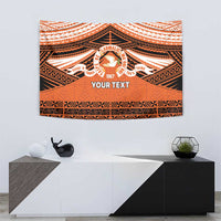 Personalised Tonga Tailulu College Tapestry Polynesian Ngatu Tribal