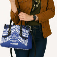 Personalised Tonga Taufa'ahau Pilolevu College Leather Bag Polynesian Ngatu Tribal - Polynesian Pride