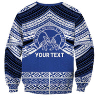 Personalised Tonga Taufa'ahau Pilolevu College Sweatshirt Polynesian Ngatu Tribal