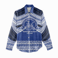 Personalised Tonga Taufa'ahau Pilolevu College Women Casual Shirt Polynesian Ngatu Tribal LT9 - Polynesian Pride