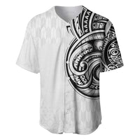 Hawaii and Japanese Culture Personalised Baseball Jersey With Polynesian Tribal Tattoo Style LT9 White - Polynesian Pride