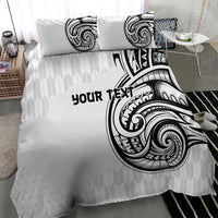 Hawaii and Japanese Culture Personalised Bedding Set With Polynesian Tribal Tattoo Style