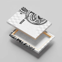 Hawaii and Japanese Culture Personalised Canvas Wall Art With Polynesian Tribal Tattoo Style