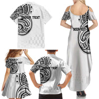 Hawaii and Japanese Culture Personalised Family Matching Summer Maxi Dress and Hawaiian Shirt With Polynesian Tribal Tattoo Style LT9 - Polynesian Pride