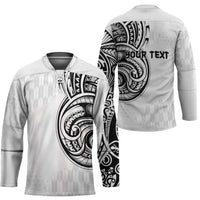 Hawaii and Japanese Culture Personalised Hockey Jersey With Polynesian Tribal Tattoo Style - Polynesian Pride