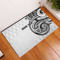 Hawaii and Japanese Culture Personalised Rubber Doormat With Polynesian Tribal Tattoo Style LT9 - Polynesian Pride