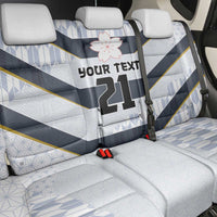 Japan Pacific Rugby 2022-23 Custom Back Car Seat Cover Black Sakura Japanese Wave Pattern