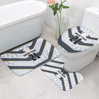 Japan Pacific Rugby 2022-23 Custom Bathroom Set Black Sakura Japanese Wave Pattern - Polynesian Pride