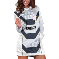 Japan Pacific Rugby 2022-23 Custom Hoodie Dress Black Sakura Japanese Wave Pattern