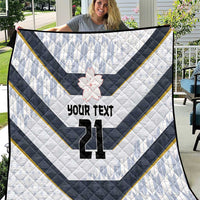 Japan Pacific Rugby 2022-23 Custom Quilt Black Sakura Japanese Wave Pattern