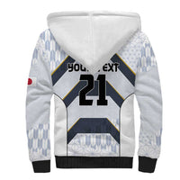 Japan Pacific Rugby 2022-23 Custom Sherpa Hoodie Black Sakura Japanese Wave Pattern