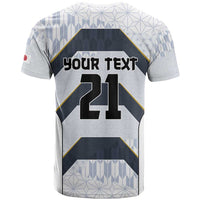 Japan Pacific Rugby 2022-23 Custom T Shirt Black Sakura Japanese Wave Pattern