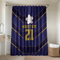 Japan Pacific Rugby 2022-23 Custom Bathroom Set Blue Sakura Japanese Wave Pattern - Polynesian Pride