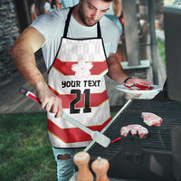 Japan Pacific Rugby 2022-23 Custom Apron Red Sakura Japanese Wave Pattern - Polynesian Pride