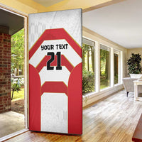 Japan Pacific Rugby 2022-23 Custom Door Cover Red Sakura Japanese Wave Pattern - Polynesian Pride