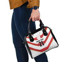 Japan Pacific Rugby 2022-23 Custom Shoulder Handbag Red Sakura Japanese Wave Pattern LT9 - Polynesian Pride