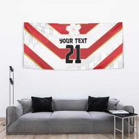 Japan Pacific Rugby 2022-23 Custom Tapestry Red Sakura Japanese Wave Pattern