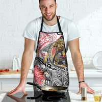 Japanese Samurai Warrior Apron Colorful Polynesian Tattoo Style - Polynesian Pride