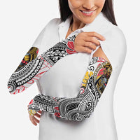 Japanese Samurai Warrior Arm Sleeves Colorful Polynesian Tattoo Style - Polynesian Pride