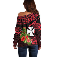 Wallis and Futuna Off Shoulder Sweater Happy Territory Day LT9 - Polynesian Pride