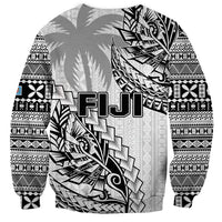 Fiji Rugby Sweatshirt Kaiviti Fijian Tribal World Cup White LT9 - Polynesian Pride