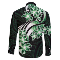 Plumeria Tribal Tattoo Family Matching Puletasi and Hawaiian Shirt Green Polynesian Pattern LT9 - Polynesian Pride