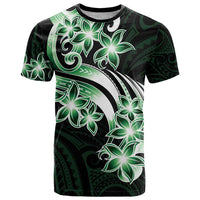 Plumeria Tribal Tattoo T Shirt Green Polynesian Pattern LT9 Green - Polynesian Pride