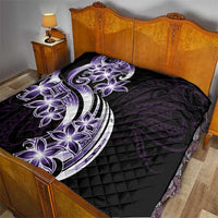 Plumeria Tribal Tattoo Quilt Purple Polynesian Pattern LT9 - Polynesian Pride