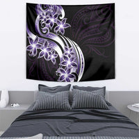 Plumeria Tribal Tattoo Tapestry Purple Polynesian Pattern LT9 - Polynesian Pride