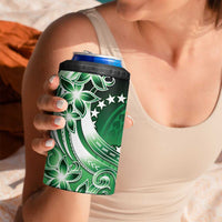 Cook Islands Tattoo 4 in 1 Can Cooler Tumbler Plumeria Polynesian Pattern LT9 - Polynesian Pride
