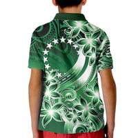 Cook Islands Tattoo Kid Polo Shirt Plumeria Polynesian Pattern LT9 - Polynesian Pride