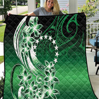 Cook Islands Tattoo Quilt Plumeria Polynesian Pattern LT9 Green - Polynesian Pride