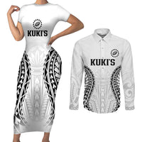 World Rugby Cook Islands Couples Matching Short Sleeve Bodycon Dress and Long Sleeve Button Shirt Kukis Make History - Polynesian Pride