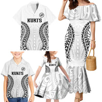 World Rugby Cook Islands Family Matching Mermaid Dress and Hawaiian Shirt Kukis Make History - Polynesian Pride